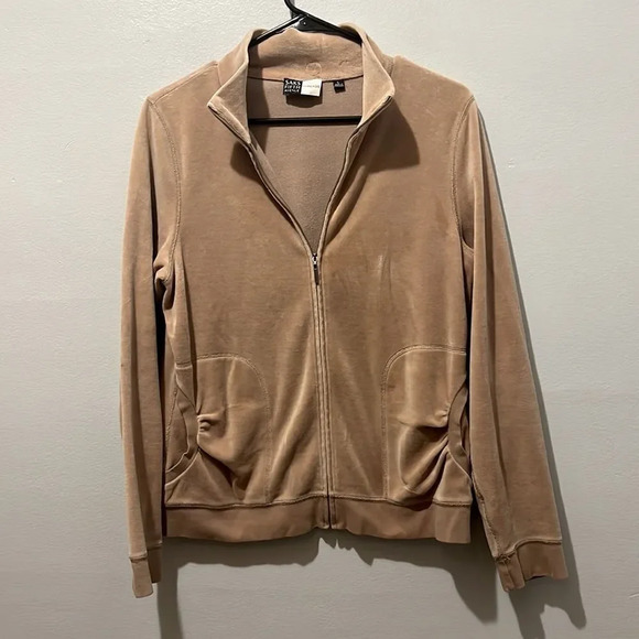 Saks fifth avenue threads large velour tracksuit zip up - Picture 2 of 7
